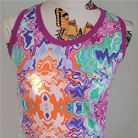 PUMA  hypnotize tank top dress midi tye dye colors NWT - Picture 3 of 9